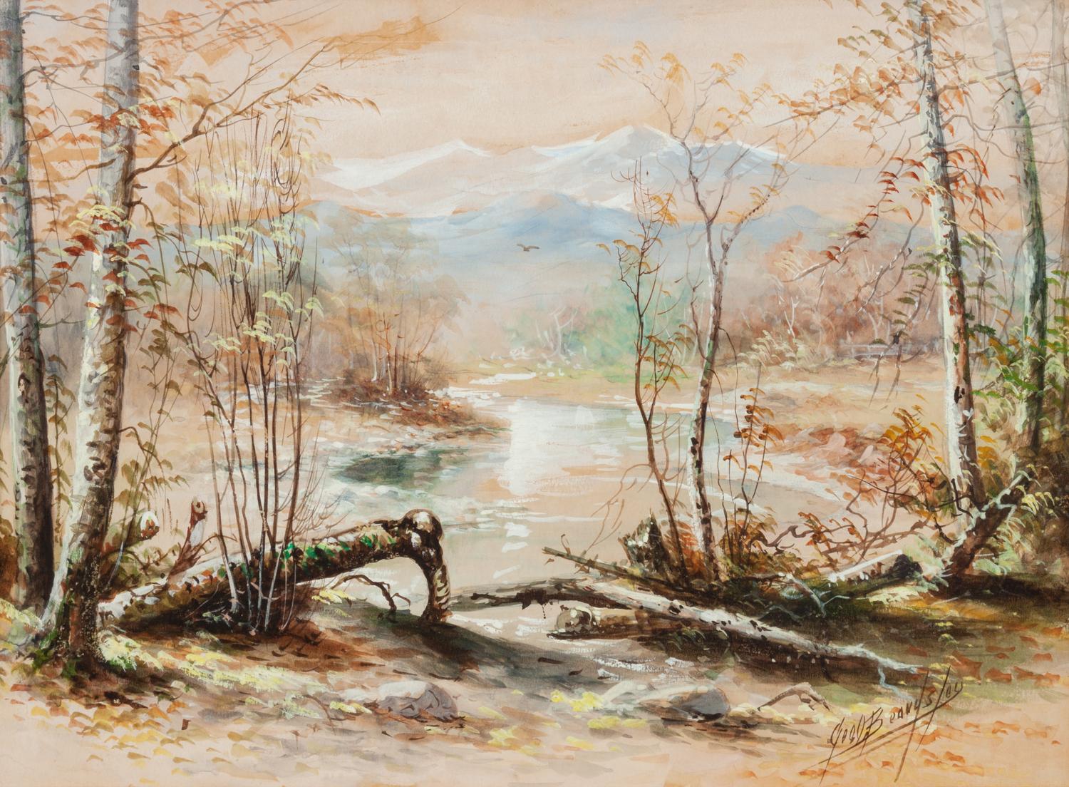 Pike's Peak from Foundation Creek, Near Colorado Springs