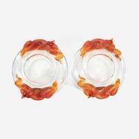 A group of four Lalique crystal bowls late 20th century