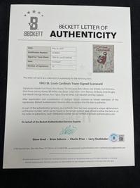 A 1963 St. Louis Cardinals Multi Signed Autograph Program Scorecard Featuring Stan Musial (Beckett Authentication Services)