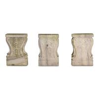 A Carved Marble Garden Bench