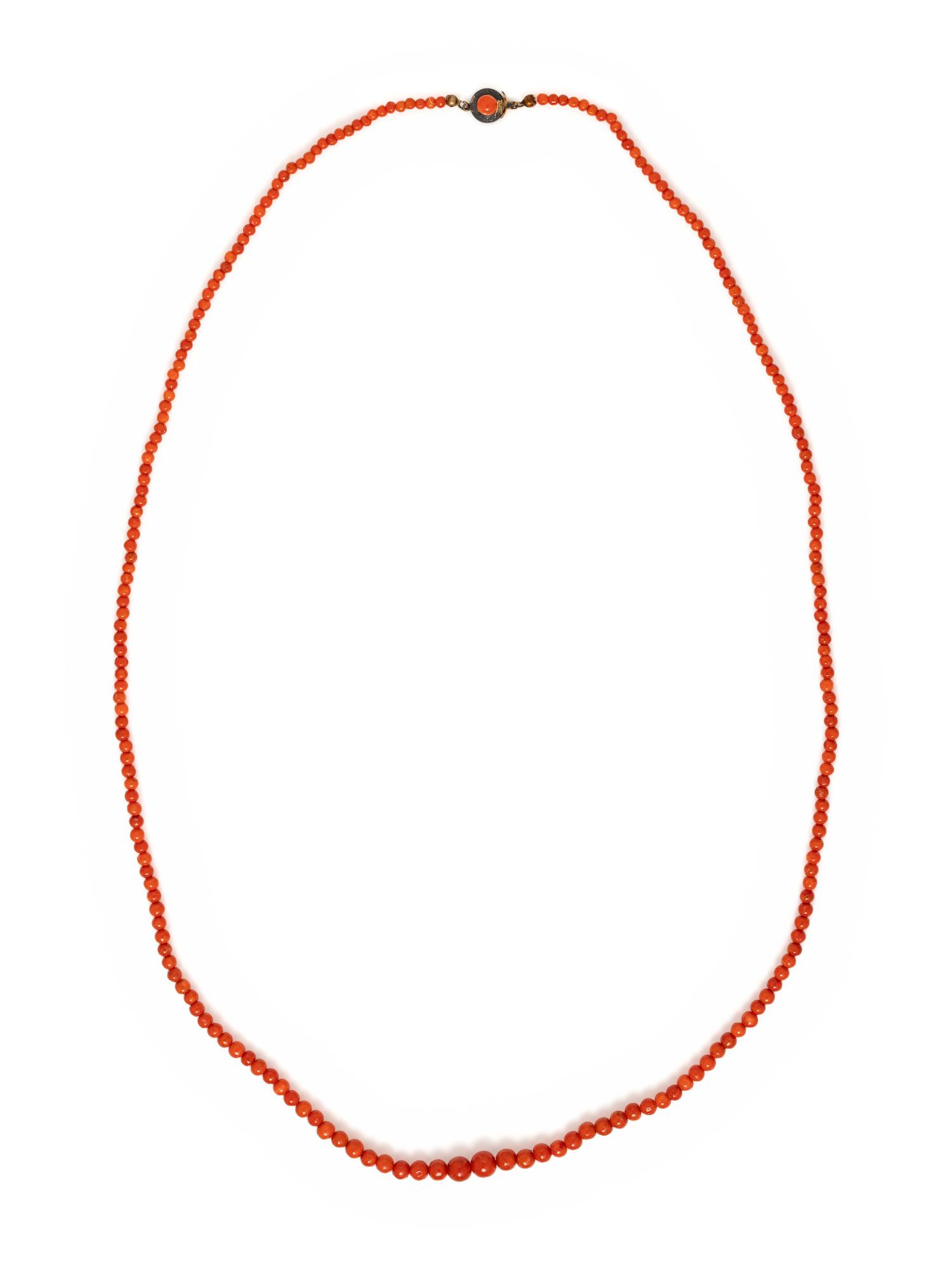 CORAL BEAD NECKLACE