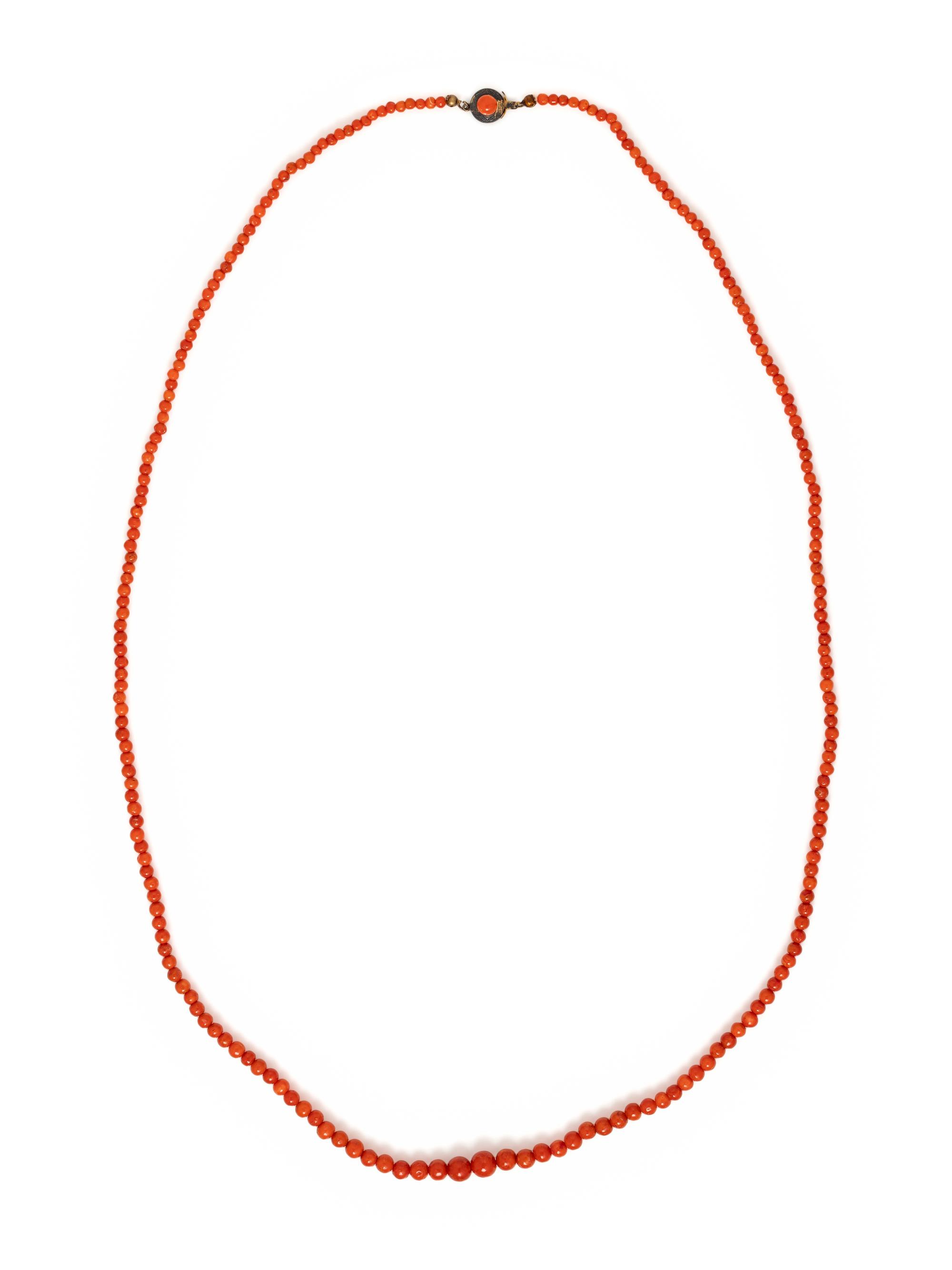 CORAL BEAD NECKLACE