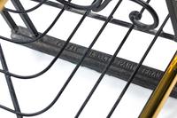 A Brass-Mounted Wrought-Iron Baker's Rack