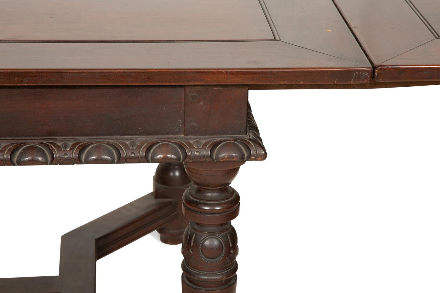 A Renaissance Revival Style Mahogany Extention Dining Table
