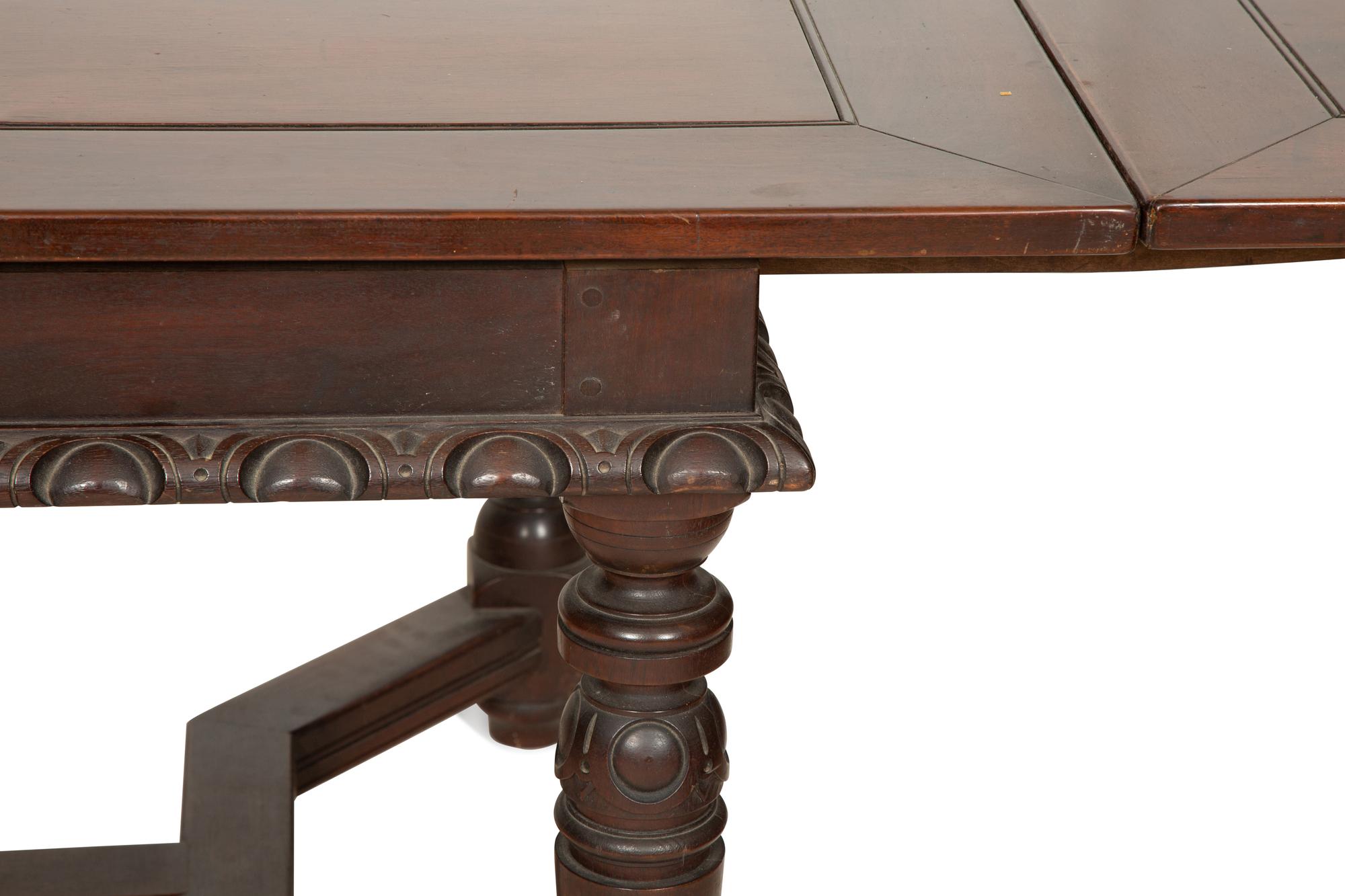 A Renaissance Revival Style Mahogany Extention Dining Table