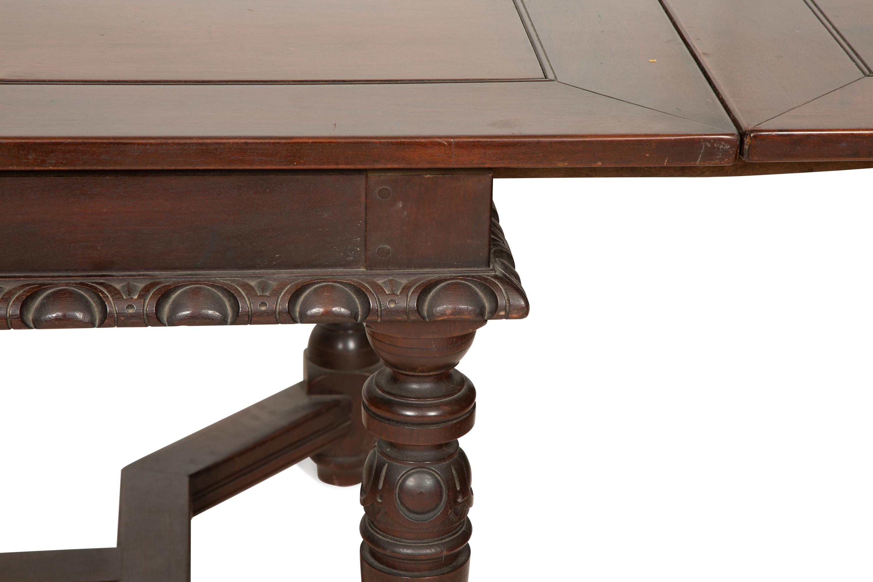 A Renaissance Revival Style Mahogany Extention Dining Table