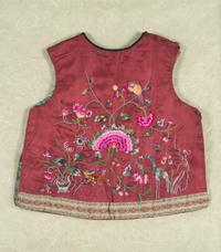 Two Chinese Embroidered Silk Articles