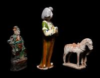 Three Chinese Pottery Figures