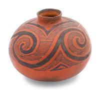 Wingate Black-on-Red Pottery Jar