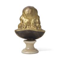 A French Gilt Bronze Bust of Benjamin Franklin, After the Example by Jean-Antoine Houdon (French, 1741-1828)