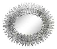 A Contemporary Silvered Sunburst Mirror