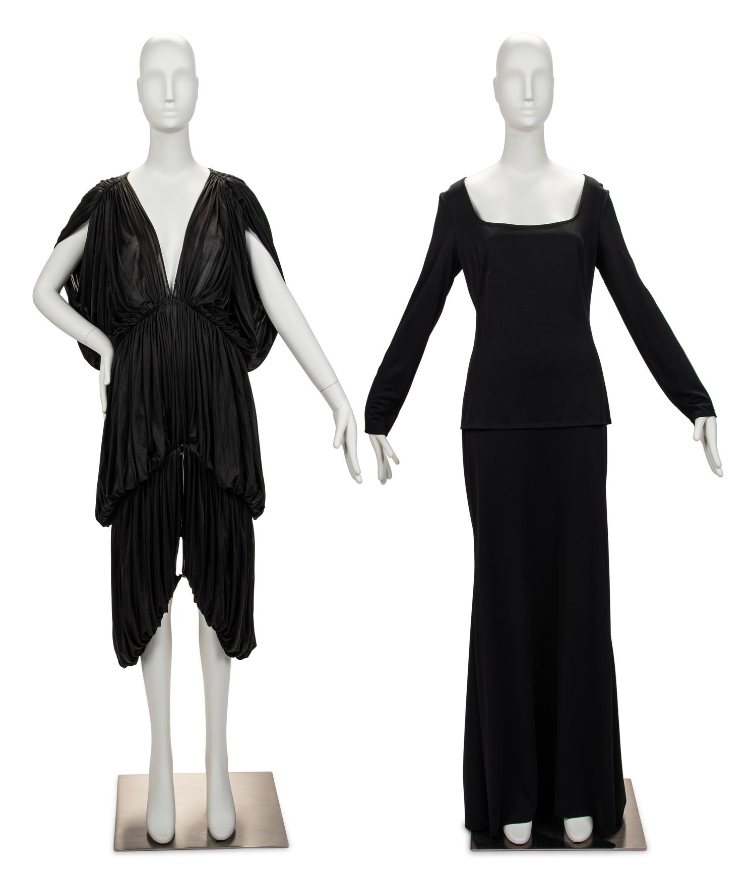 Two Designer Items: One Norma Kamali Jacket, 1978, One Claude Montana Ensemble, 1990s