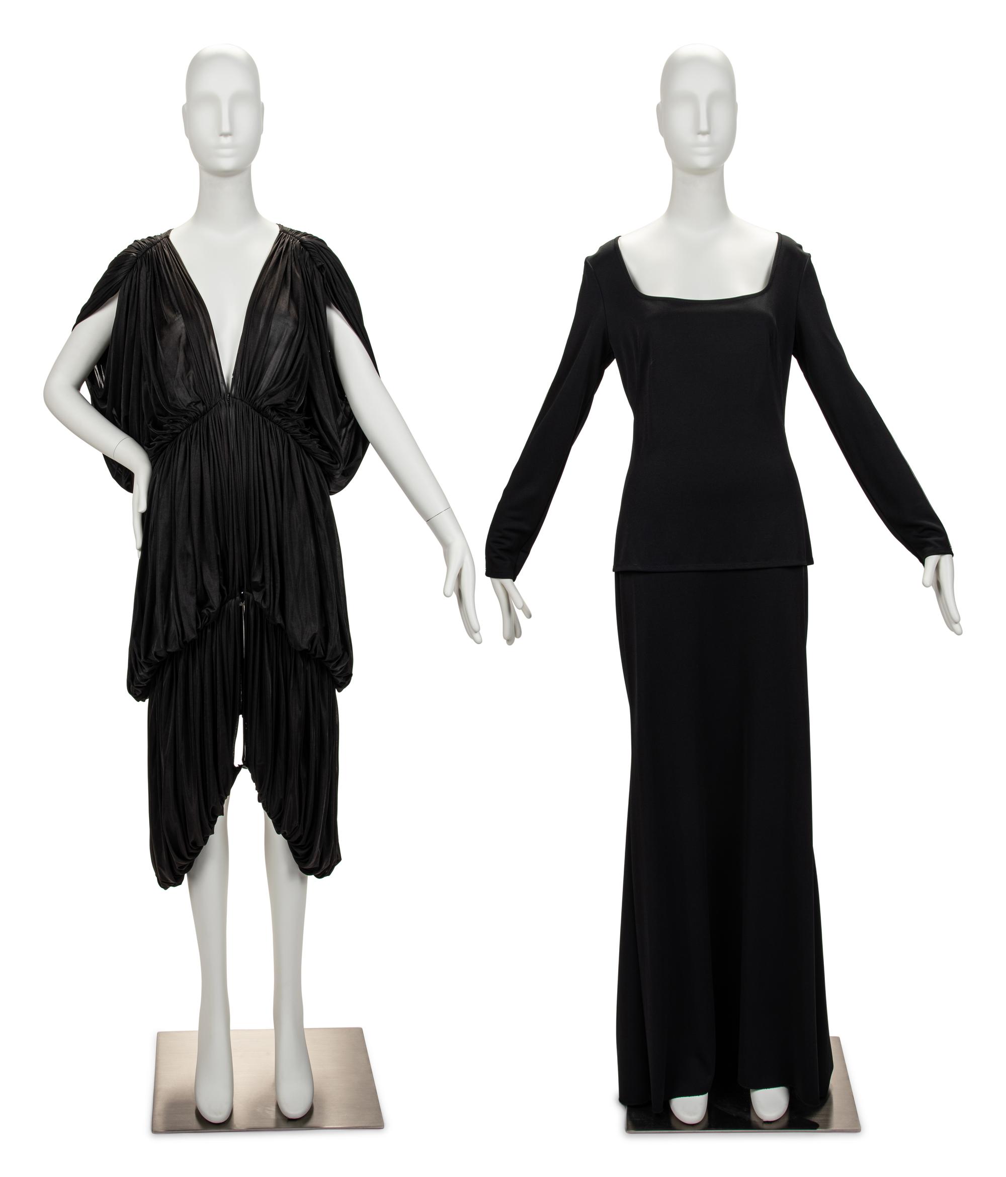 Two Designer Items: One Norma Kamali Jacket, 1978, One Claude Montana Ensemble, 1990s