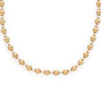 Yellow Gold and Cultured Pearl Necklace