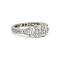 DIAMOND AND PLATINUM RING