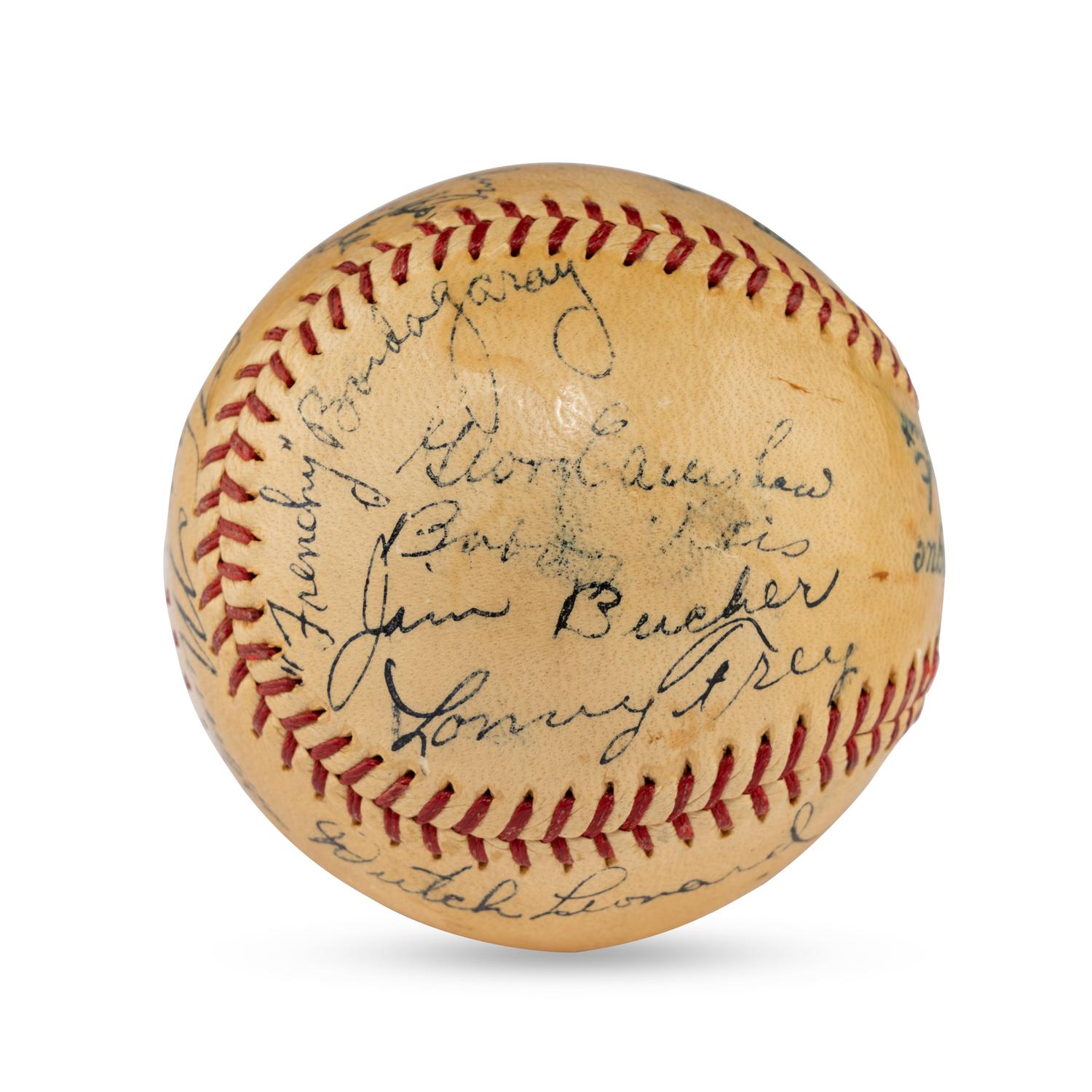 A 1935 Brooklyn Dodgers Team Signed Autograph Baseball (PSA Letter of Authenticity)