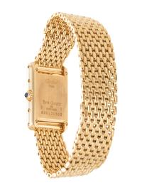 CARTIER, REF. 2442 18K YELLOW GOLD 'TANK' WRISTWATCH