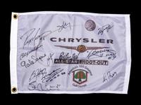A 2004 Chrysler All-Star Golf Shootout Signed Autograph Golf Flag Including Michael Jordan (Beckett Authentication Services)