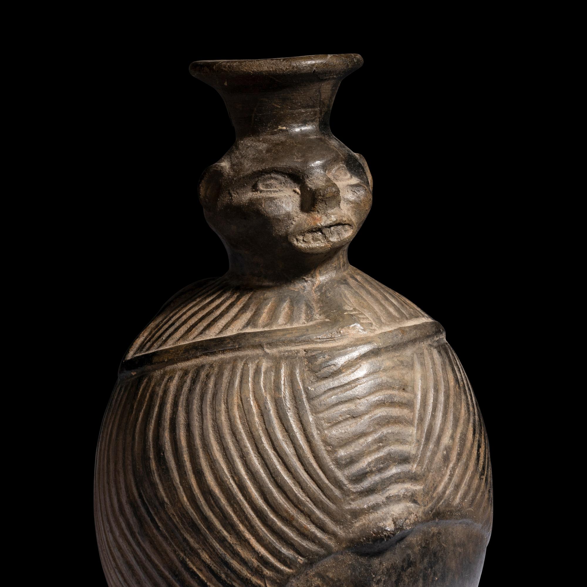 A Chimu-Moche Blackware Vessel