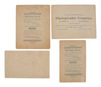 [WOUNDED KNEE]. Four photographs taken in the immediate aftermath of Wounded Knee, incl. views of the slain bodies of Chief Big Foot and the Medicine Man.