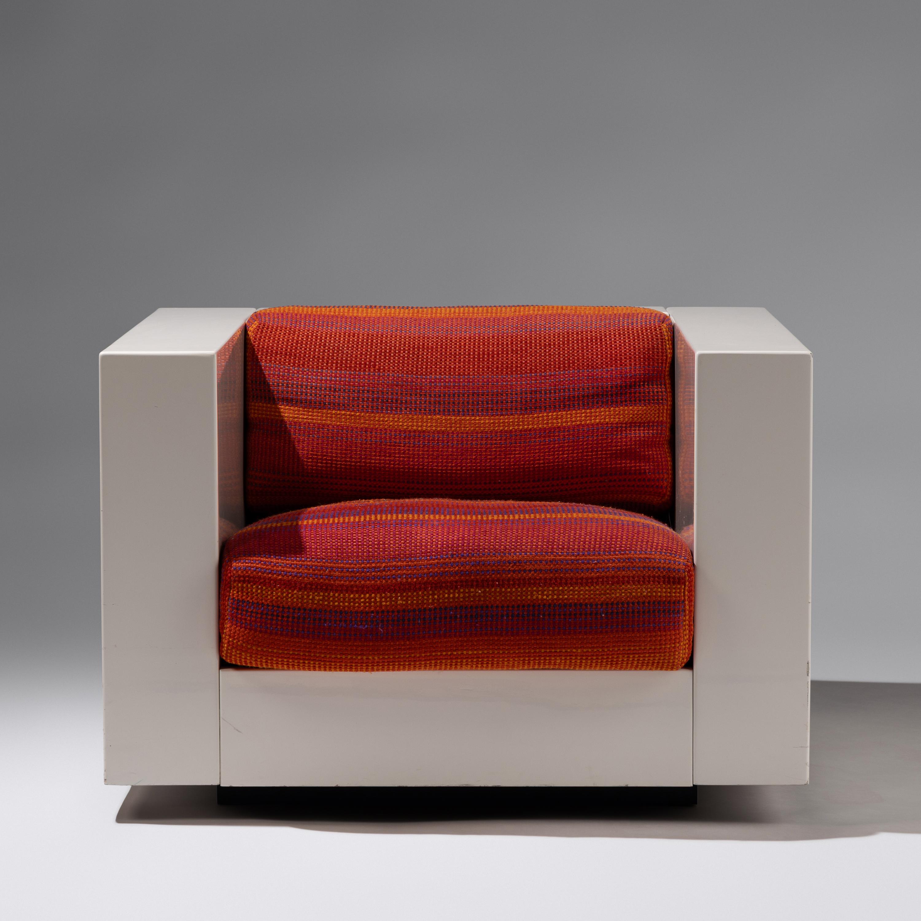 Saratoga cube chair Poltronova, distributed by Stendig Italy, 1964