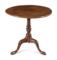 A George III Mahogany Tilt-Top Tea Table