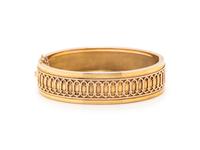 YELLOW GOLD BANGLE BRACELET