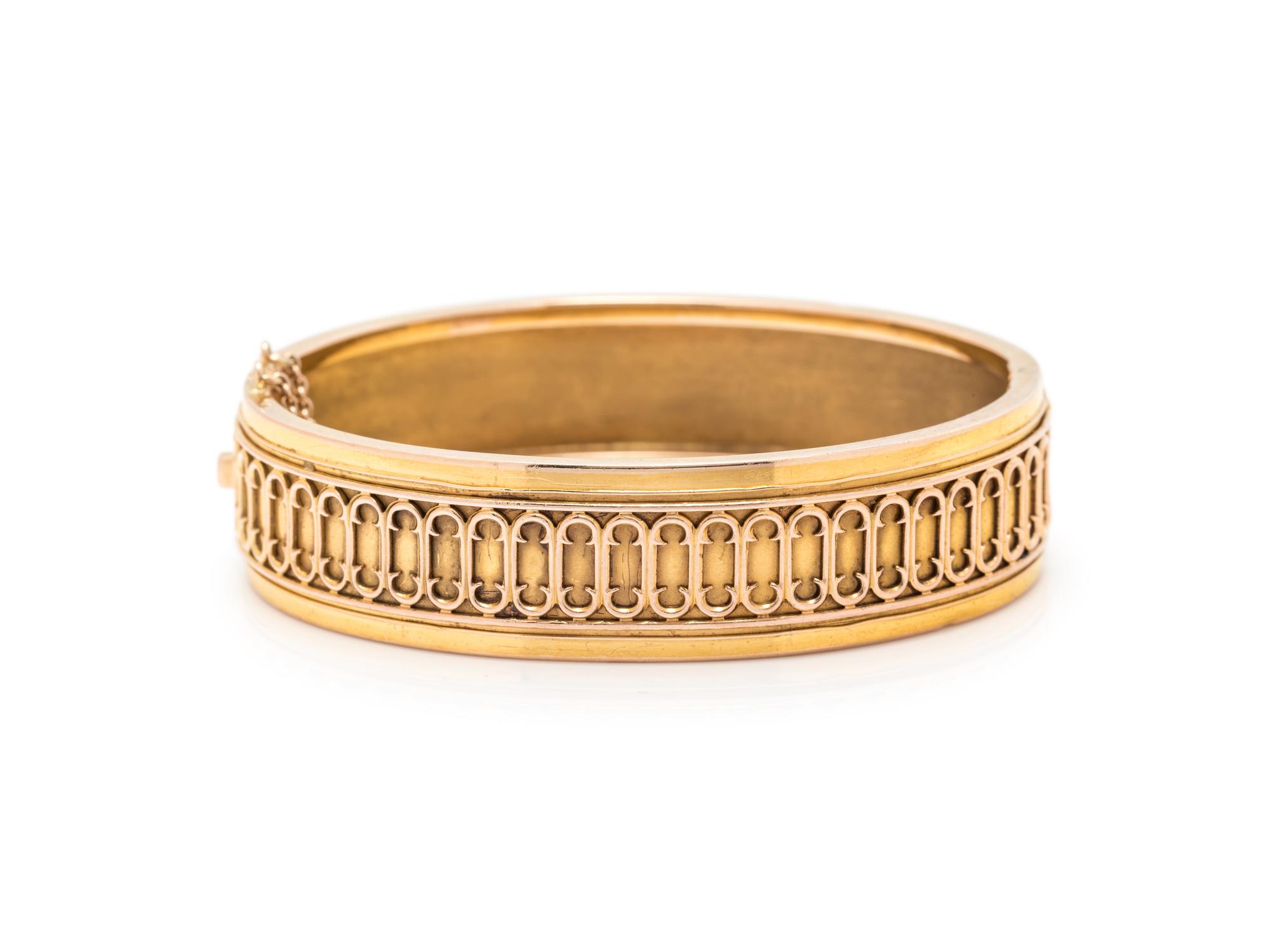 YELLOW GOLD BANGLE BRACELET