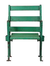 A Vintage Chicago White Sox Comiskey Park Stadium Seat Chair