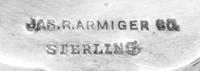 An American Silver Punch Bowl, James R. Armiger Co., Baltimore, MD, the body with repousee floral and foliate decoration throughout, ra