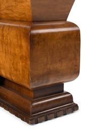 A Pair of Art Deco Burl Walnut Planters