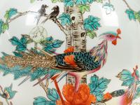 A Pair of Chinese Enameled Porcelain Vases