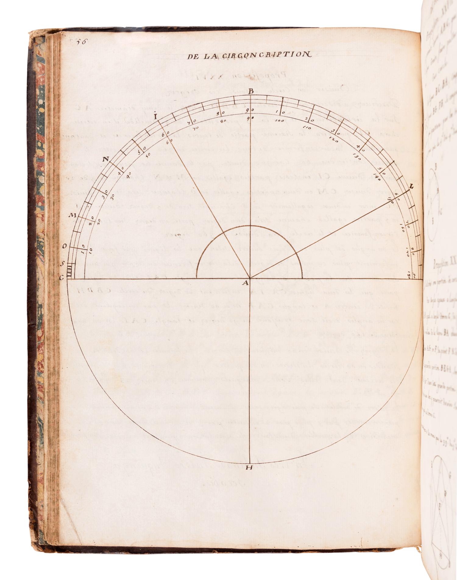 [MANUSCRIPT - MATHEMATICS]. MONTEGU, M.. "Gèométrie Royalle." N.p., 1701.