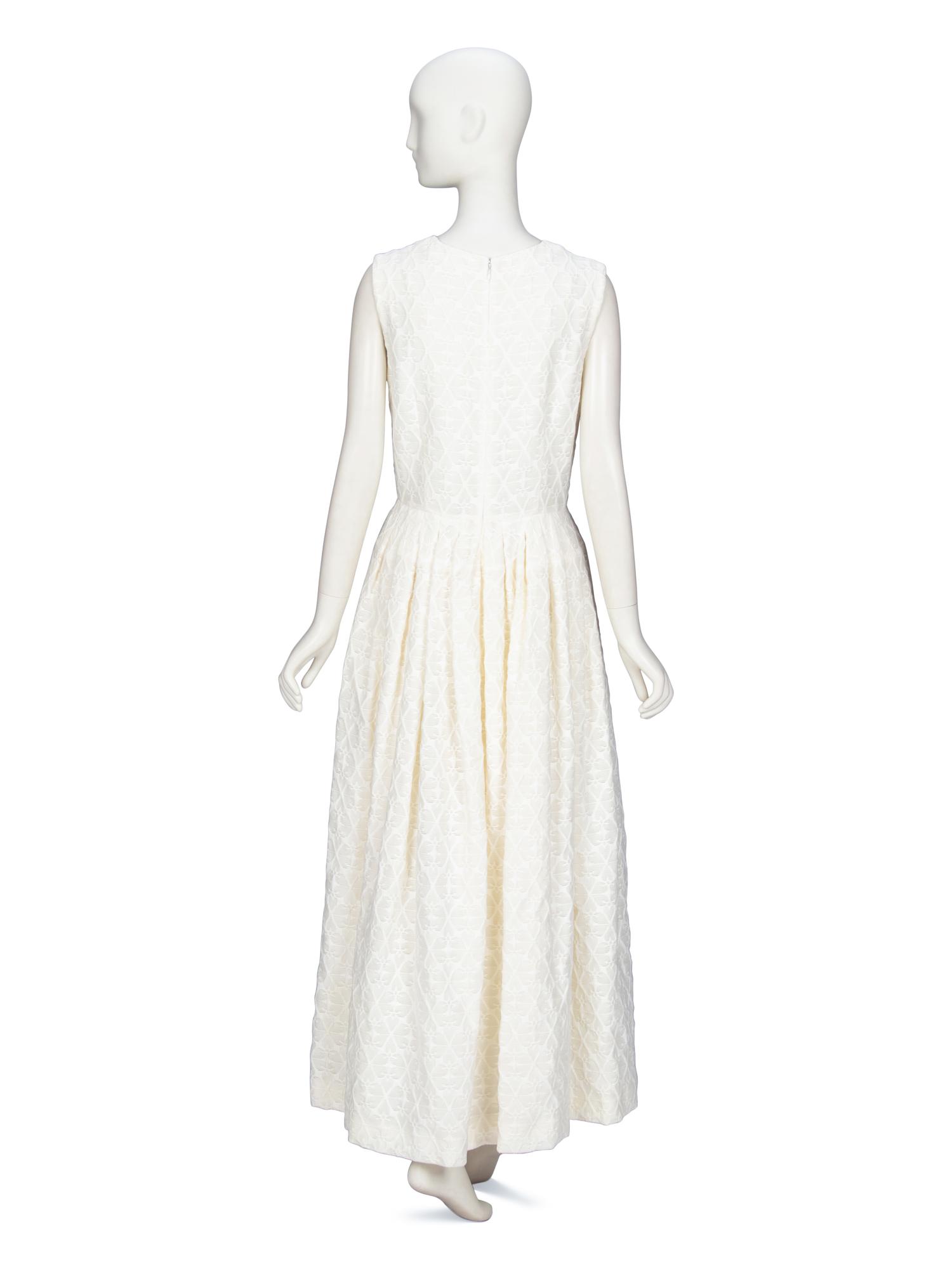 Alexander McQueen, White Jacquard Gown