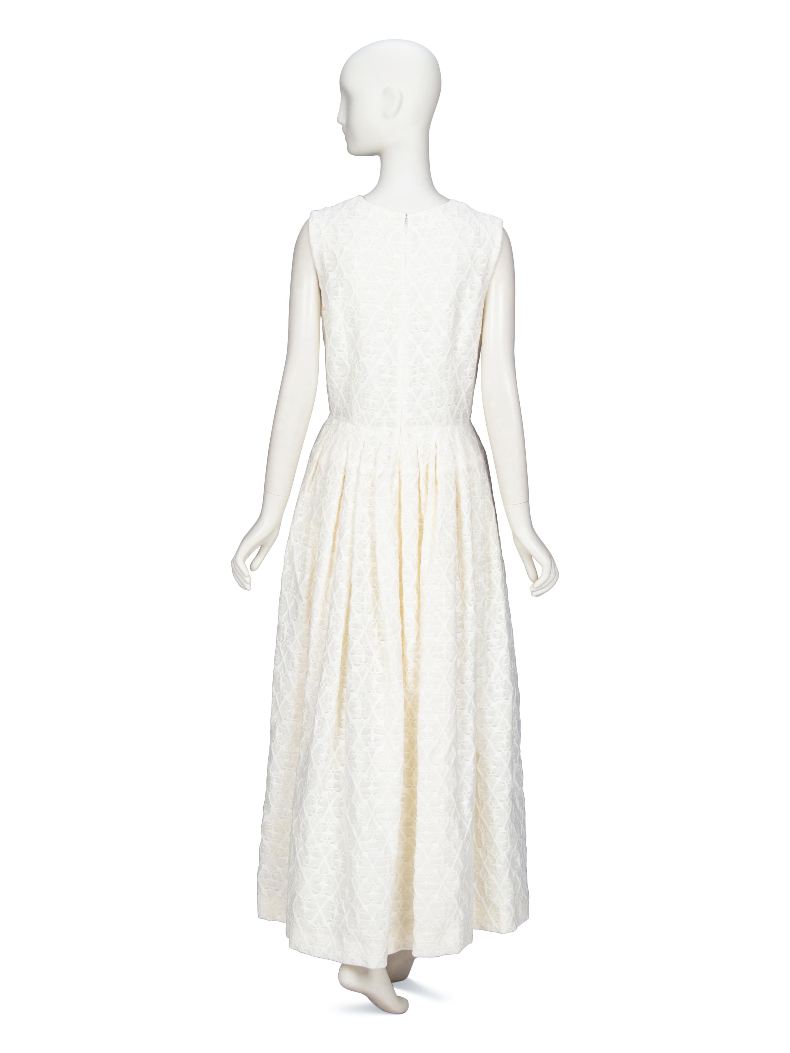 Alexander McQueen, White Jacquard Gown