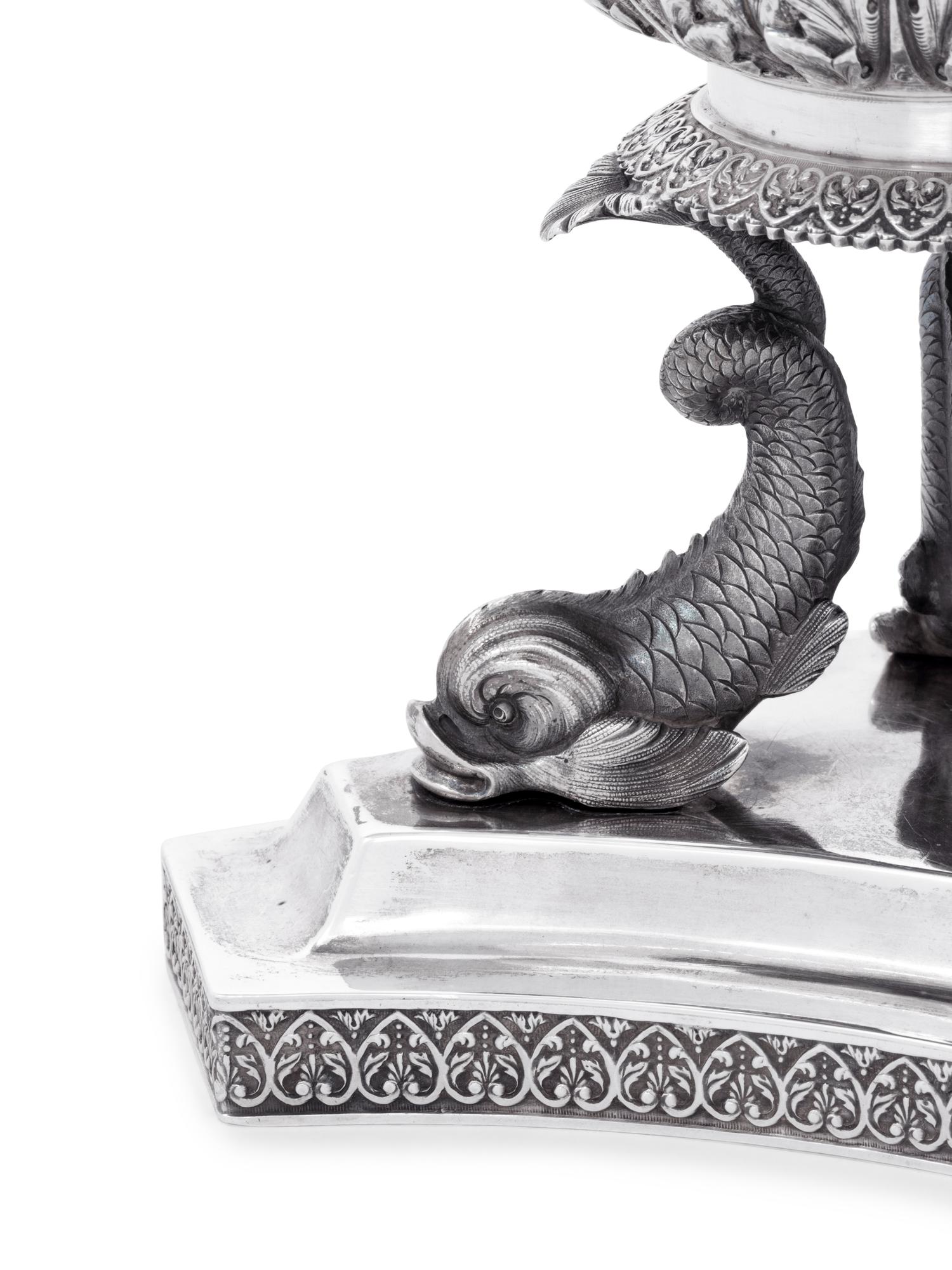 An American Silver Rowing Trophy