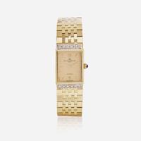 A Baume & Mercier 14K Yellow Gold and Diamond Watch