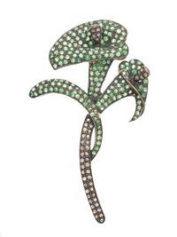 MULTIGEM LILY BROOCH
