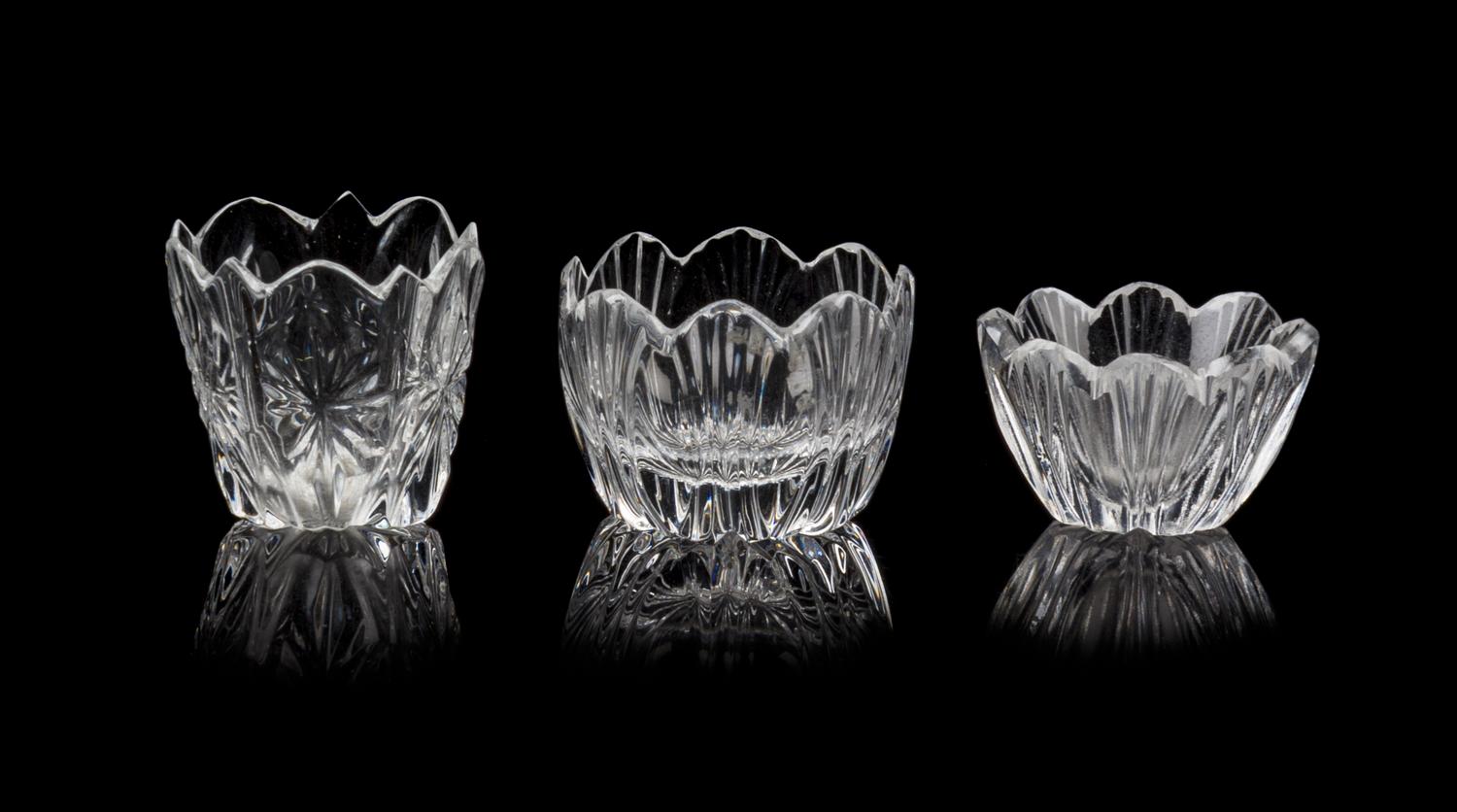 Three Crystalina Bowls Diameter of largest 3/4 inches. — Jim Irish