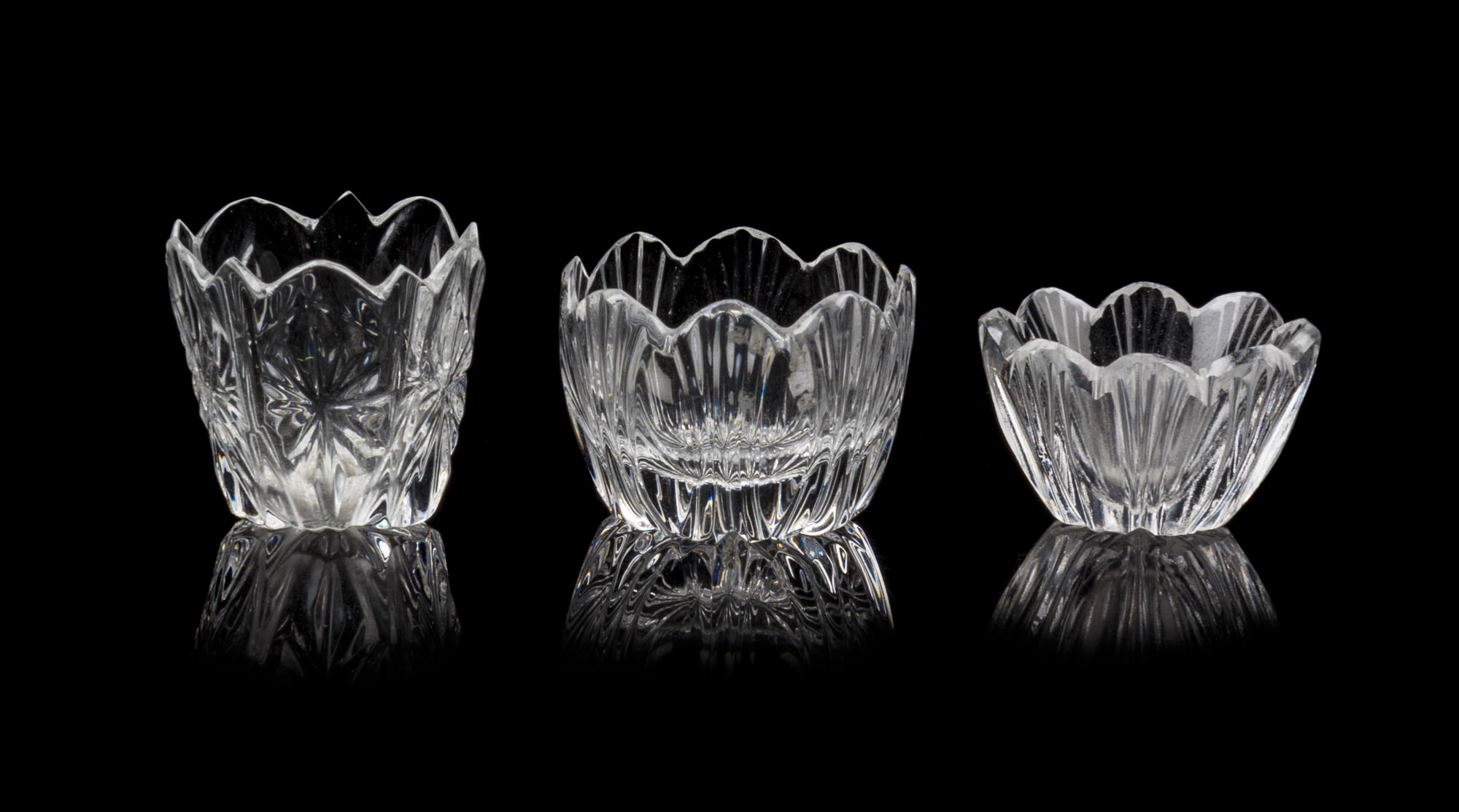 Three Crystalina Bowls Diameter of largest 3/4 inches. — Jim Irish