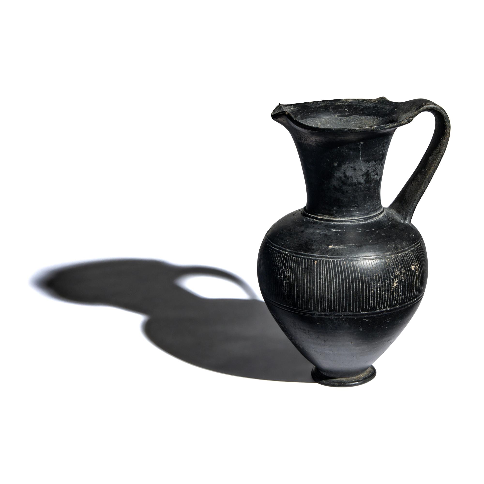 An Etruscan Bucchero Oinochoe