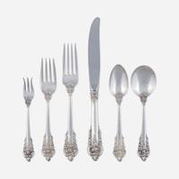 An American Sterling Silver Six-Piece Flatware Service for Twelve Wallace Silversmiths, Wallingford, CT, design 1941