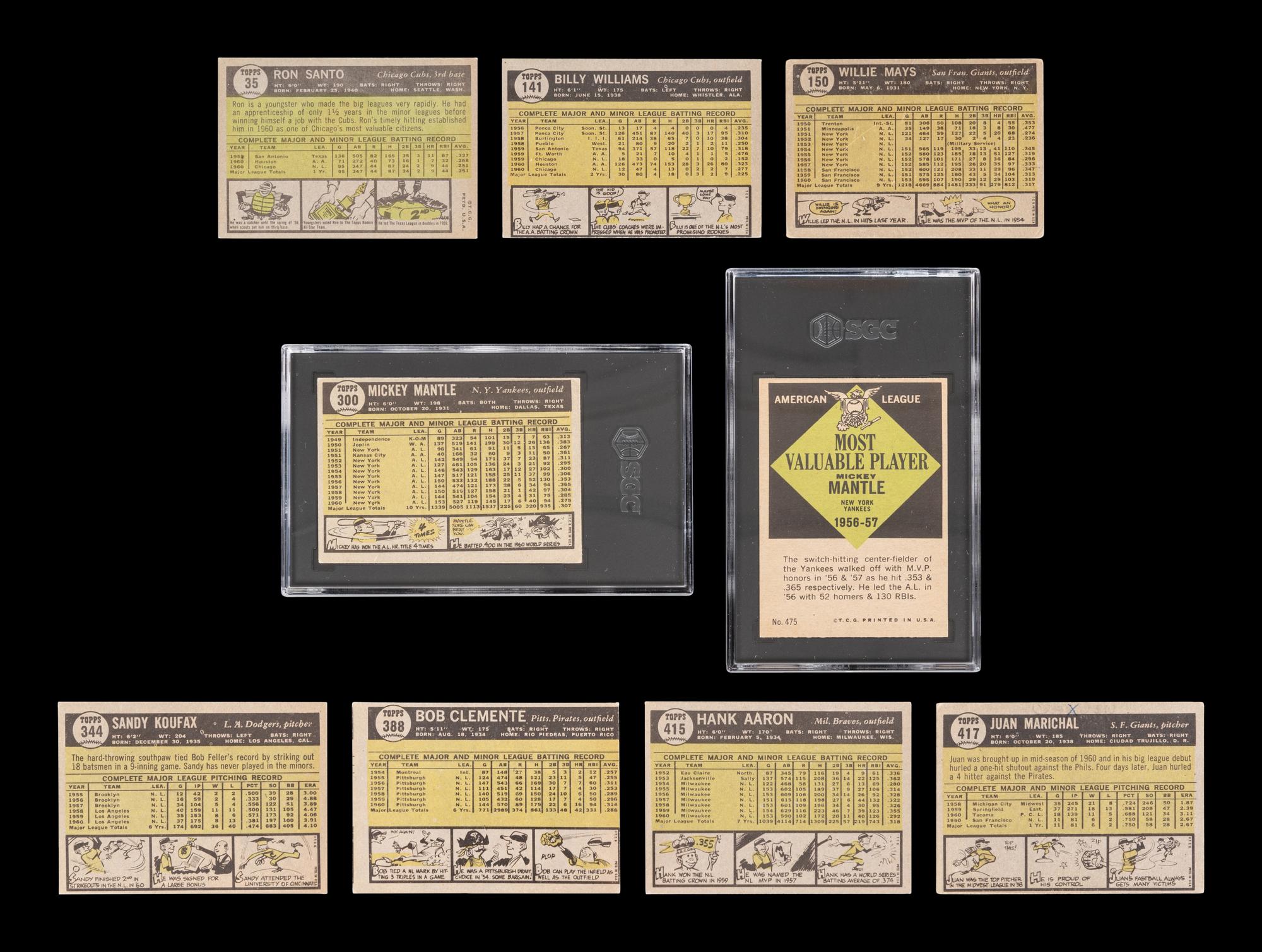 A Complete Set of 1961 Topps Baseball Cards (587/587),