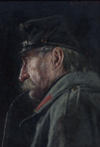 Carl Kronberger, (Austrian, 1841-1921), Portrait of a Soldier
