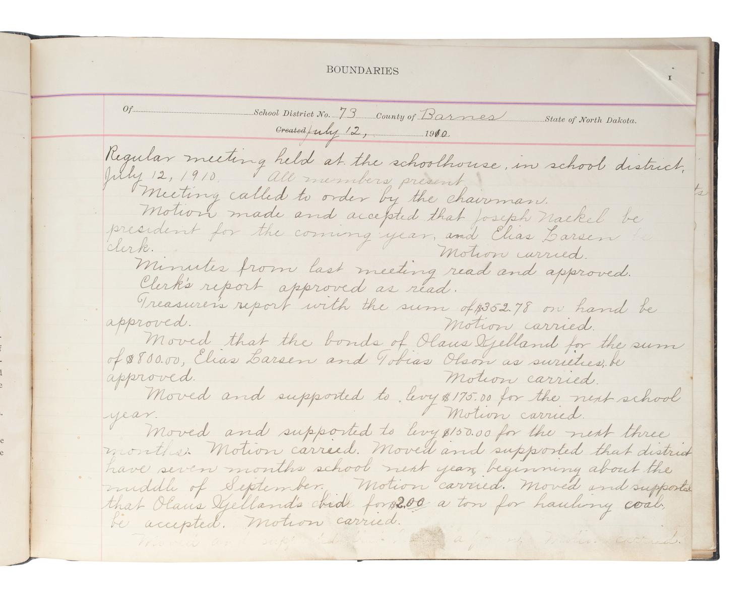 [NORTH DAKOTA-MINNESOTA]. 19th and early 20th-century diaries & ledgers regarding Upper Midwest.