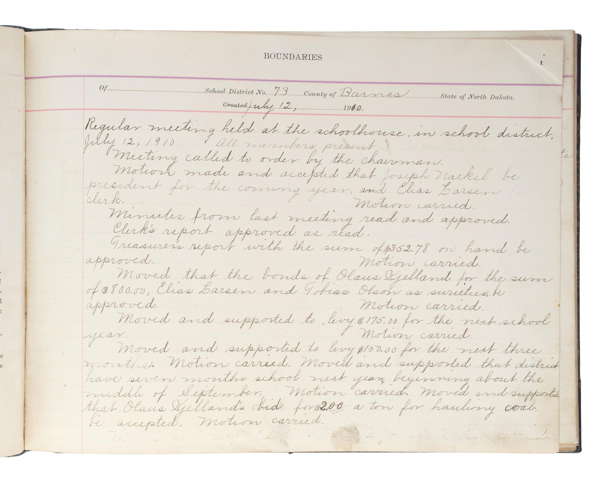 [NORTH DAKOTA-MINNESOTA]. 19th and early 20th-century diaries & ledgers regarding Upper Midwest.