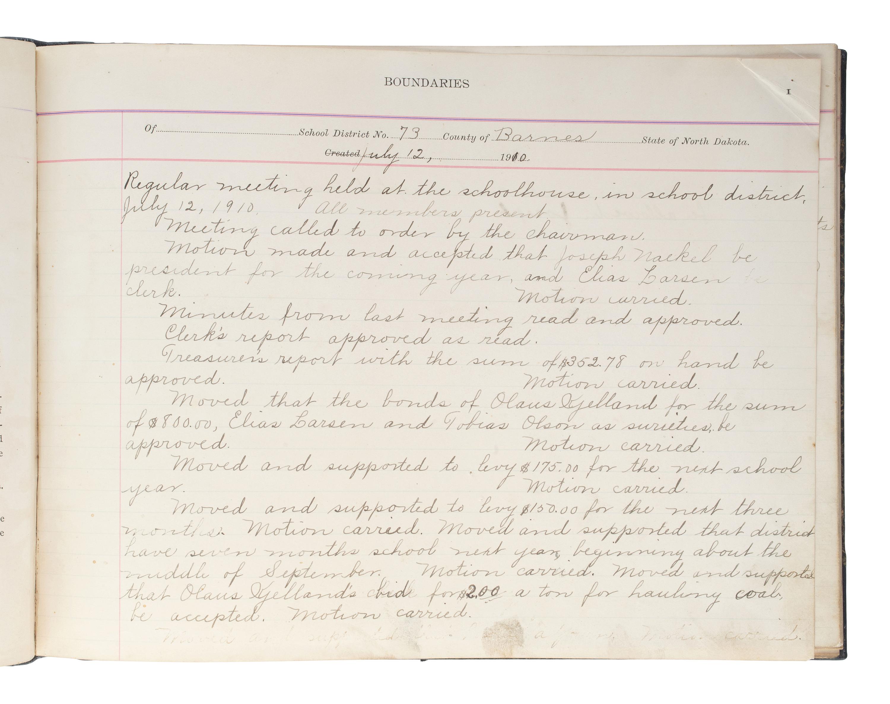 [NORTH DAKOTA-MINNESOTA]. 19th and early 20th-century diaries & ledgers regarding Upper Midwest.