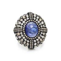 TANZANITE AND DIAMOND RING