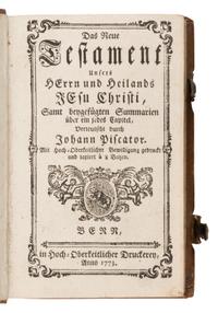 [Religion] Piscator, Johannes (translator). Das Neue Testament