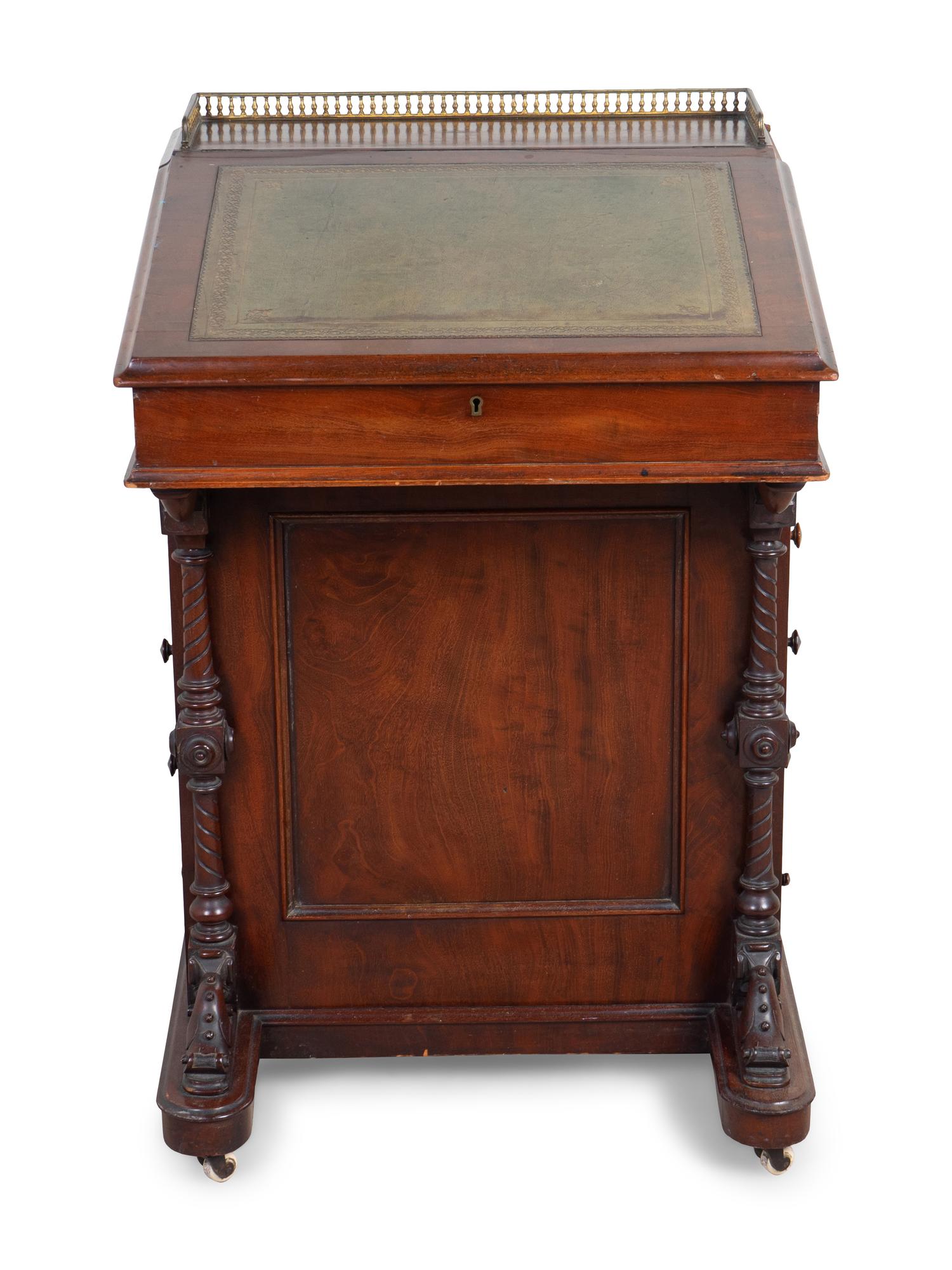 A Victorian Mahogany Davenport Desk — 19TH CENTURY
